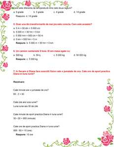 Unitati de masura probleme rezolvate clasa a IV a 3 Unitati de masura probleme rezolvate clasa a IV a 3