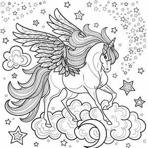 unicorn de colorat scoalalatimp.net