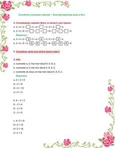 Înmultirea nr.naturale clasa a III a exercitii rezolvate Înmultirea nr.naturale clasa a III a exercitii rezolvate
