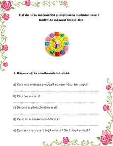 masurarea timpului ora saptamana clasa I scoalalatimp.net1 masurarea timpului ora saptamana clasa I scoalalatimp.net1