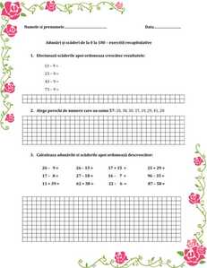 1adunari si scaderi 0 100 clasa I matematica 1adunari si scaderi 0 100 clasa I matematica