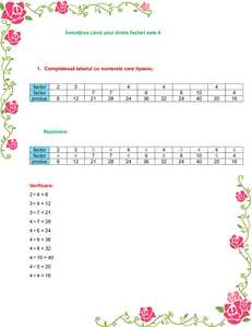 Inmultirea cand unul dintre factori e 4 exercitii rezolvate Inmultirea cand unul dintre factori e 4 exercitii rezolvate